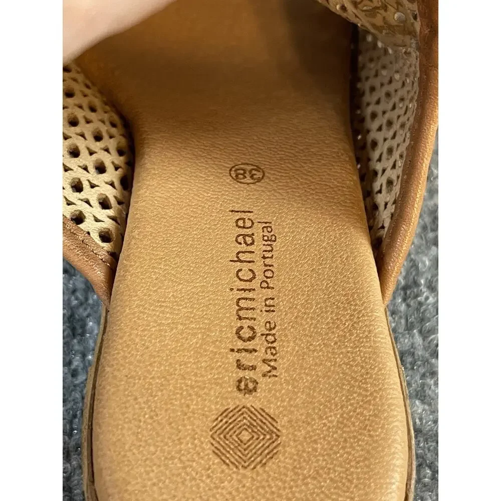 Eric Michael Sandals‎ Women's Size 7.5 Brown 2